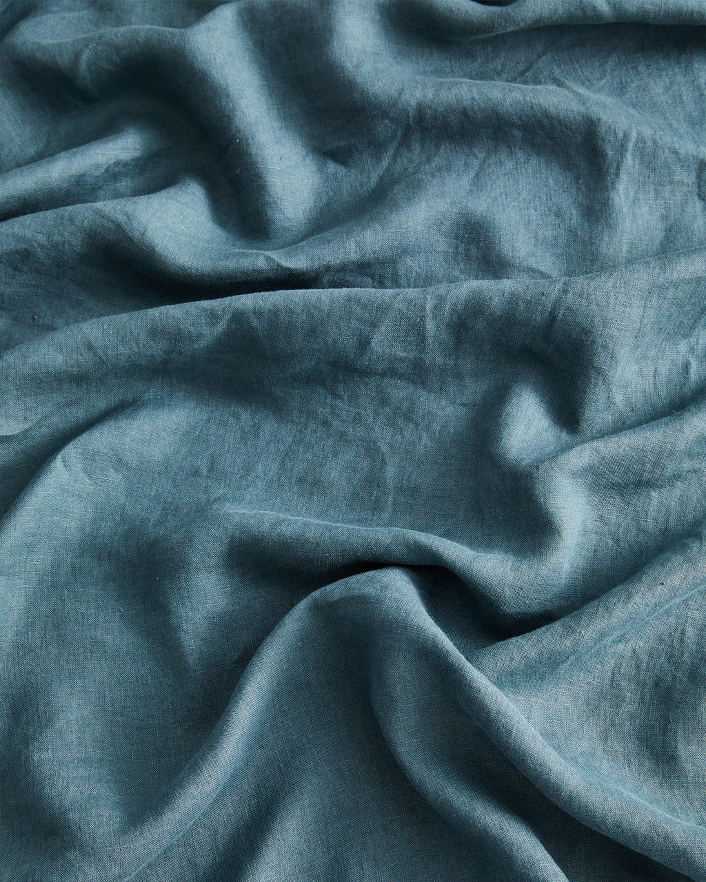 Petrol 100% French Flax Linen Fitted Sheet Set