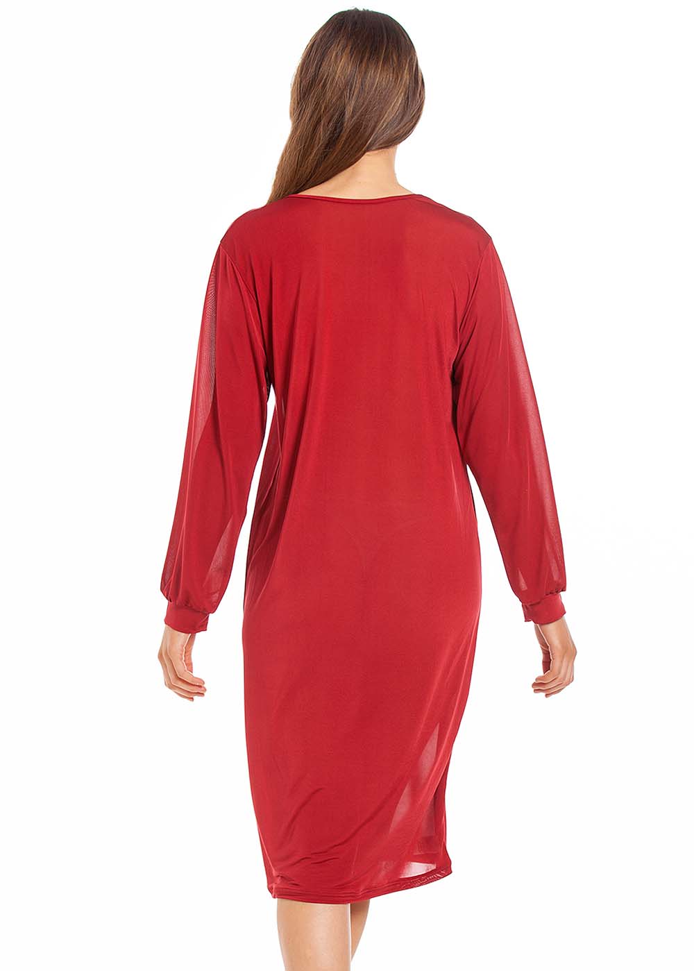 Silk Long Sleeve Nightshirt